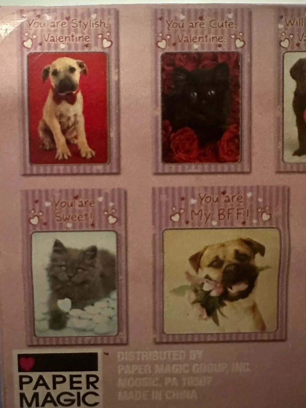 Y2K RachaelHale Loveable Animas Valentine’s Day Card Set